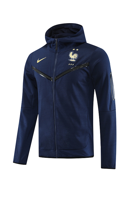 23 French royal blue hoodie suit